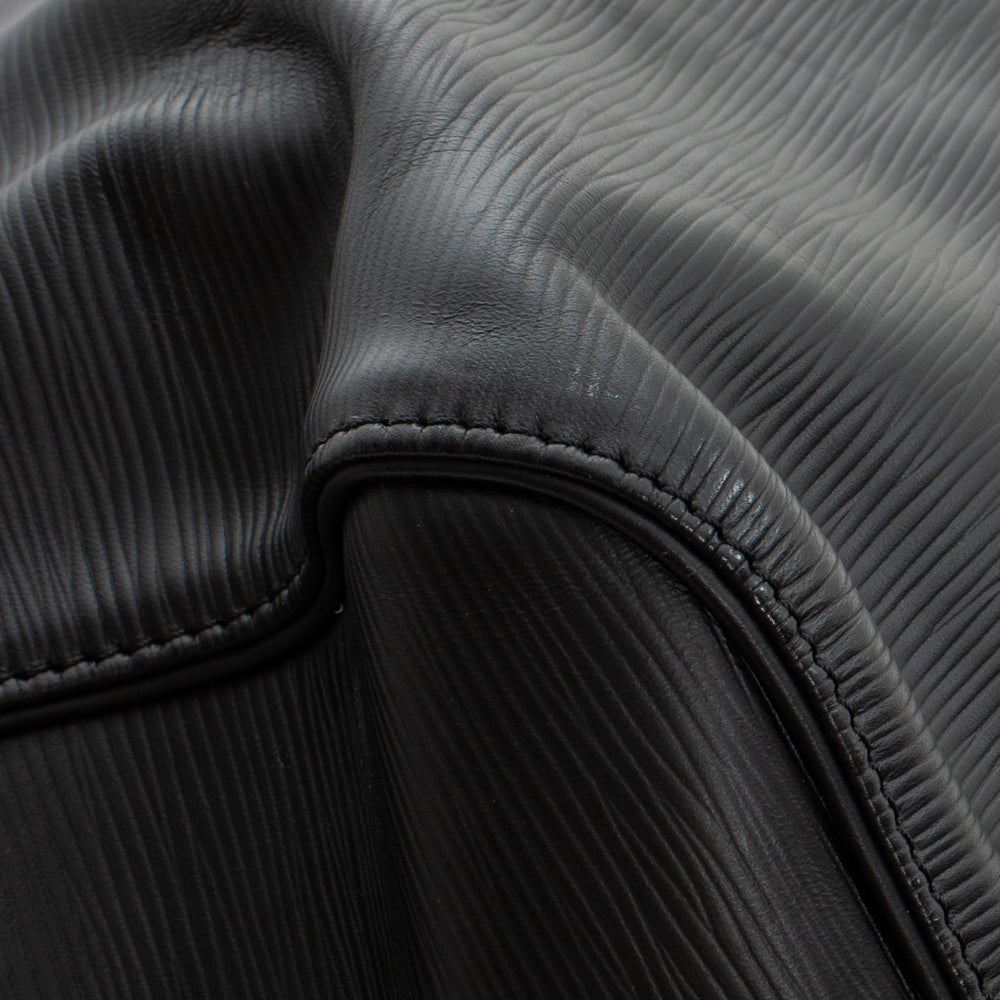 Keepall 45 Vintage en cuir épi noir