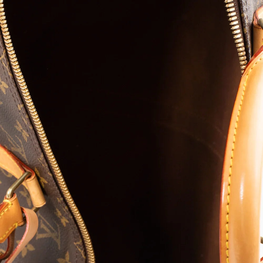 Keepall 50 Vintage en toile monogram marron