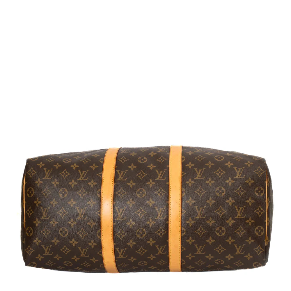 Keepall 50 Vintage en toile monogram marron