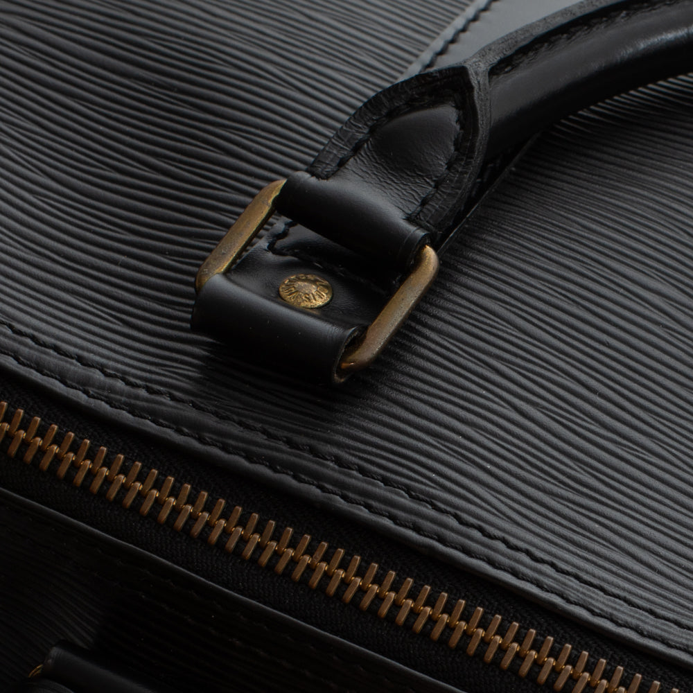 Keepall 50 Vintage en cuir épi noir
