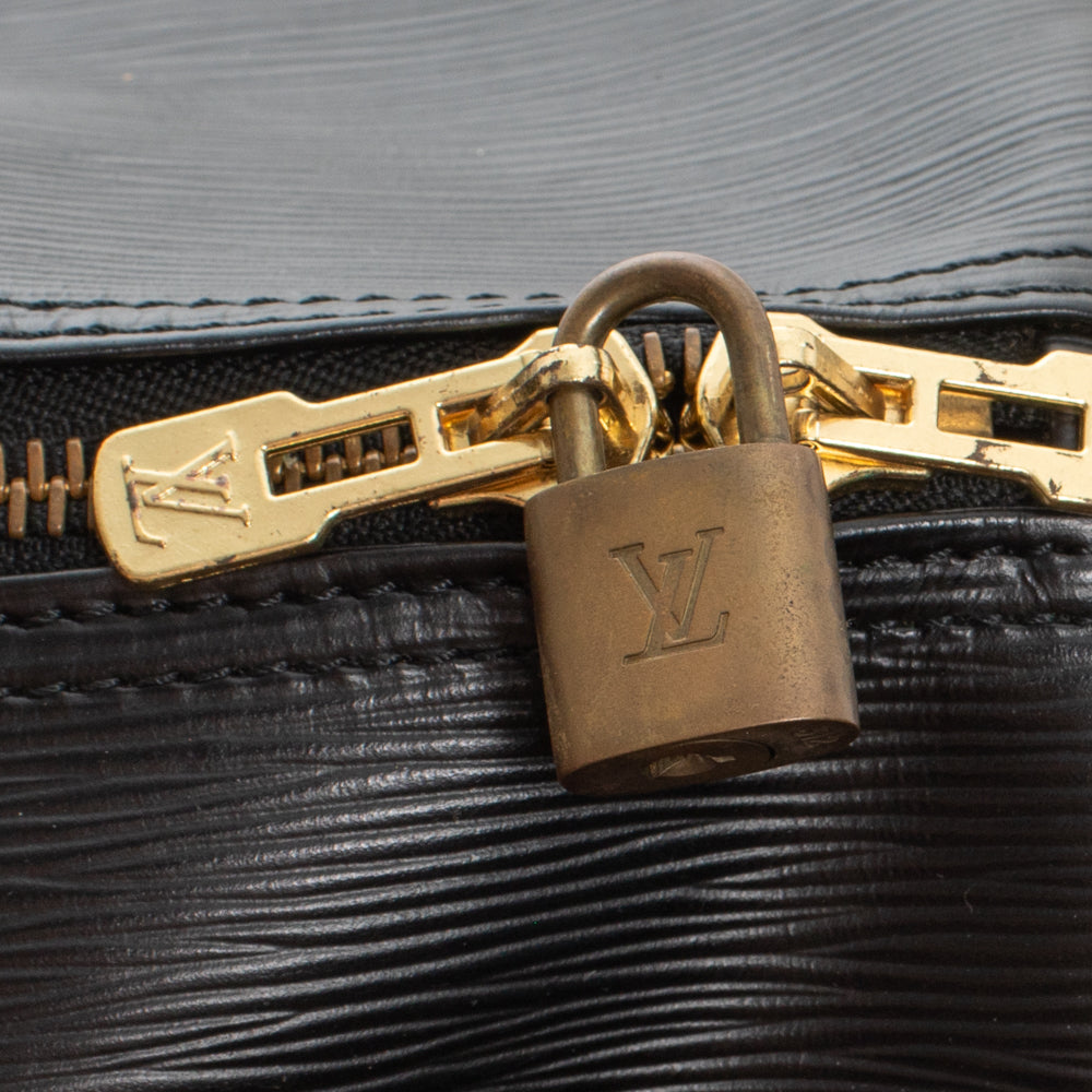 Keepall 50 Vintage en cuir épi noir