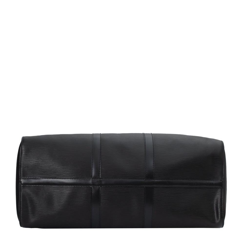 Keepall 50 Vintage en cuir épi noir