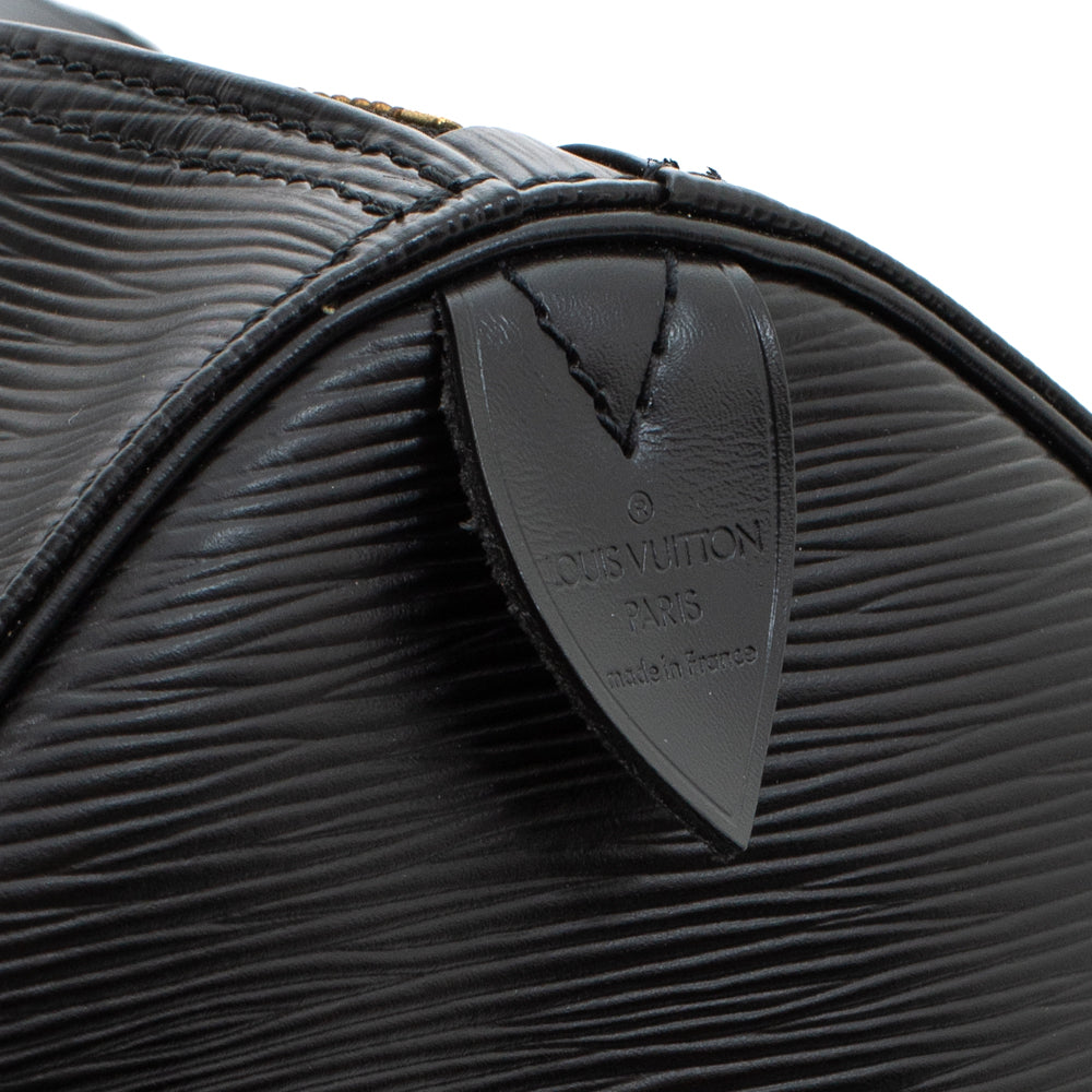 Keepall 50 Vintage en cuir épi noir