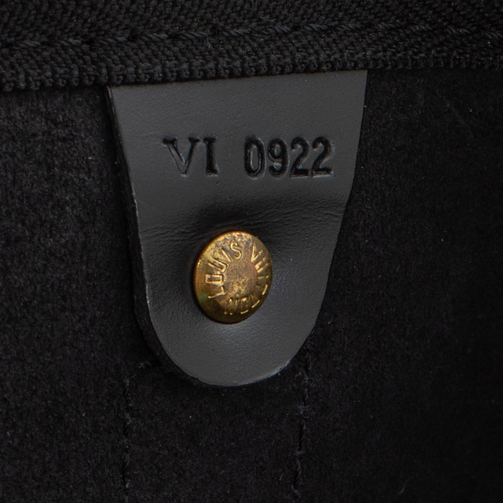 Keepall 50 Vintage en cuir épi noir