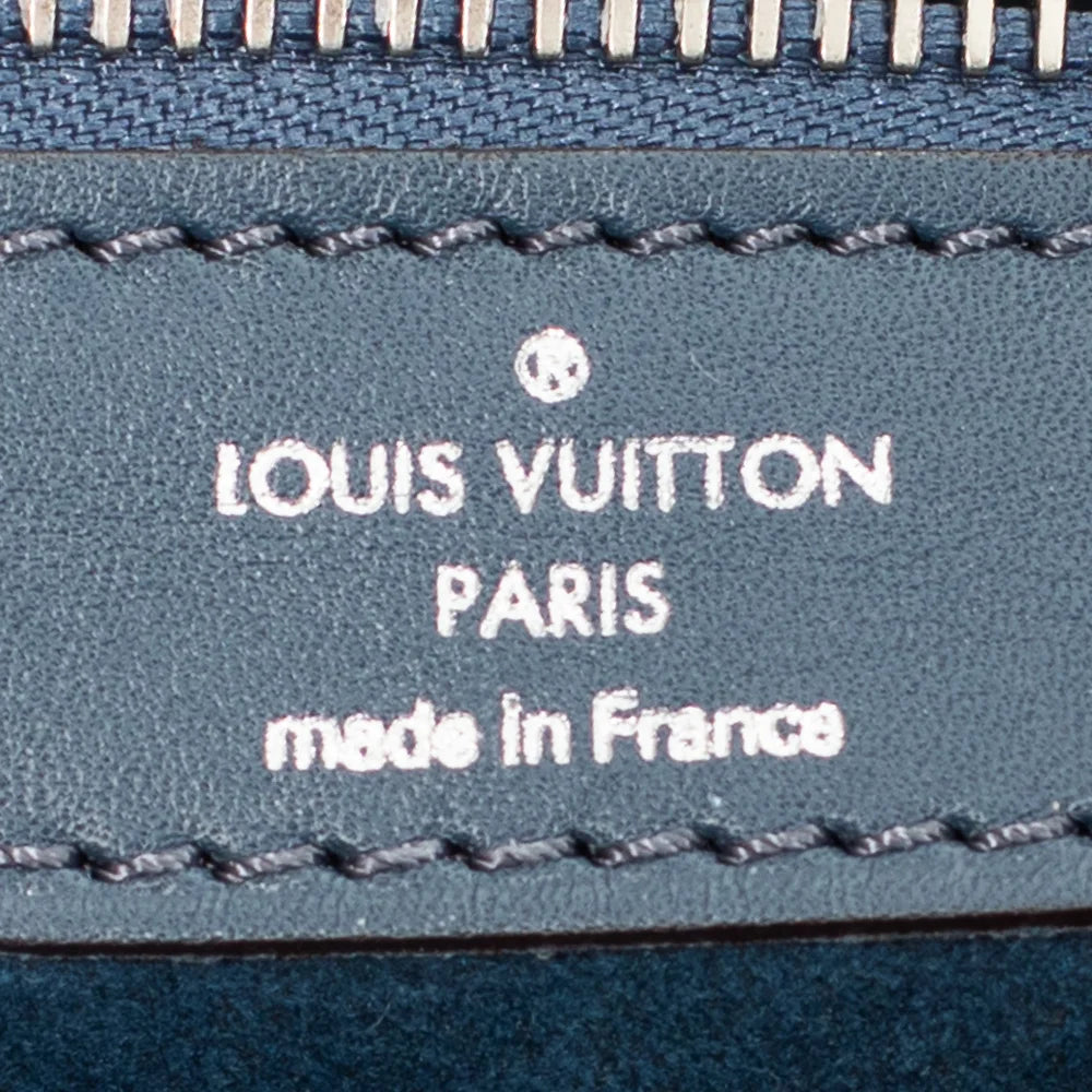 Keepall 45 en cuir bleu