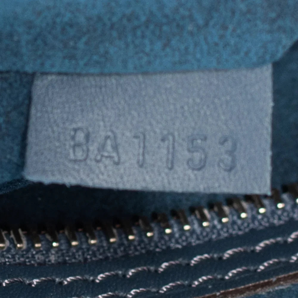 Keepall 45 en cuir bleu