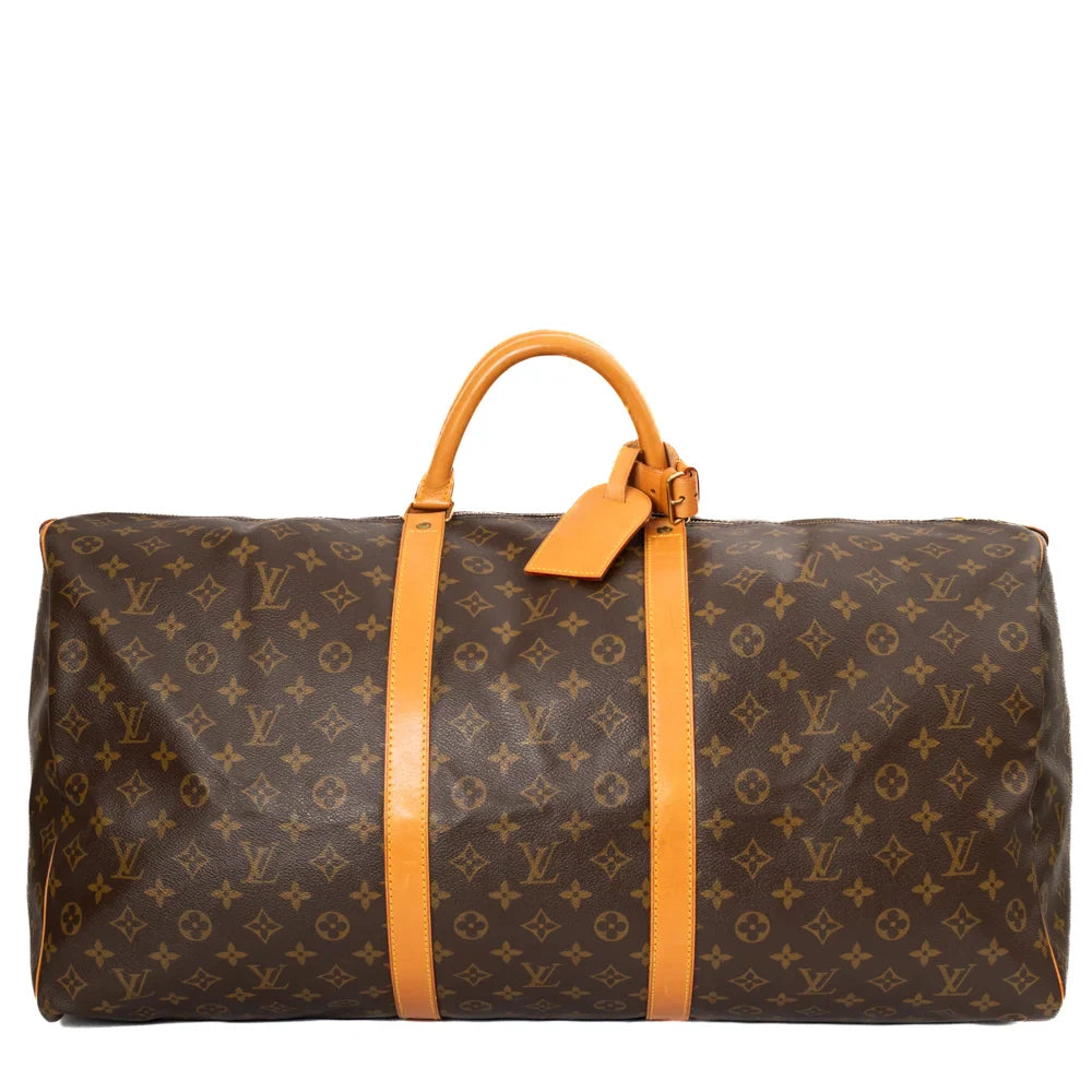 Keepall 60 Vintage en toile monogram marron