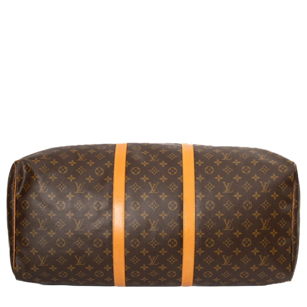 Keepall 60 Vintage en toile monogram marron