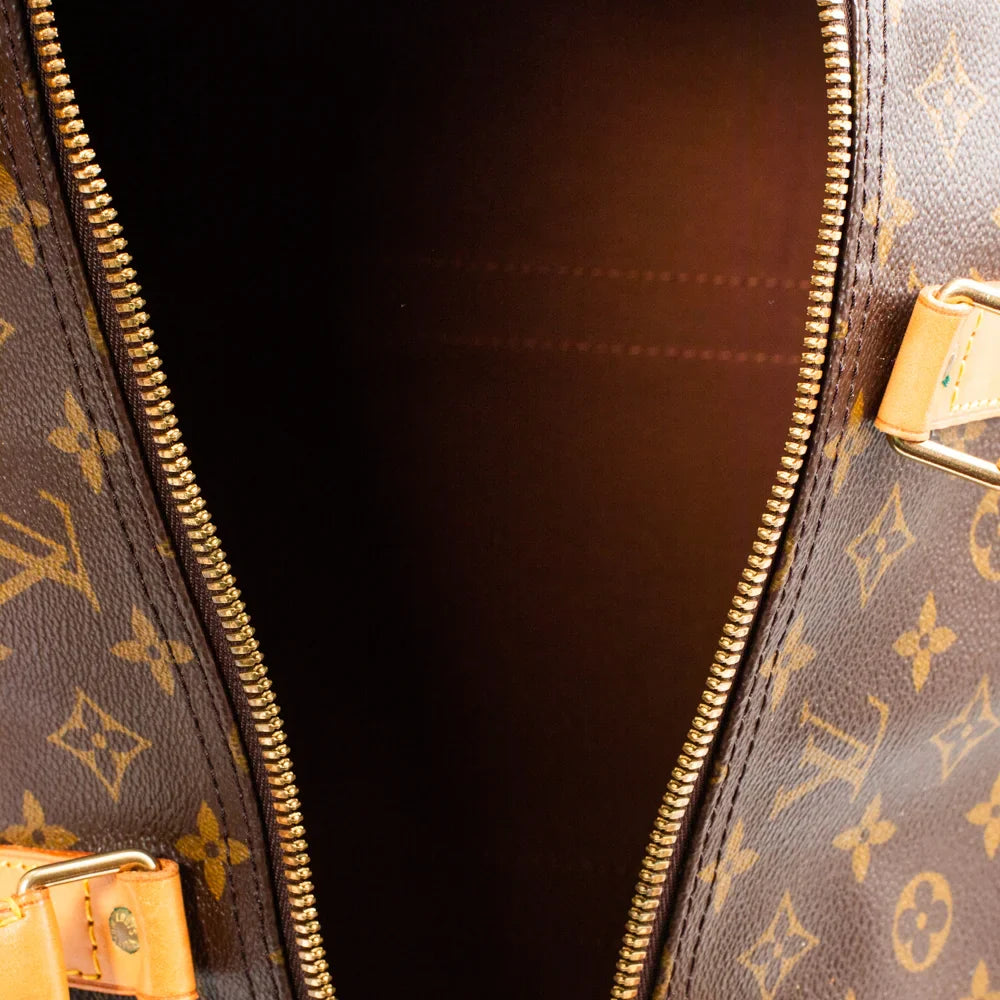 Keepall 60 Vintage en toile monogram marron