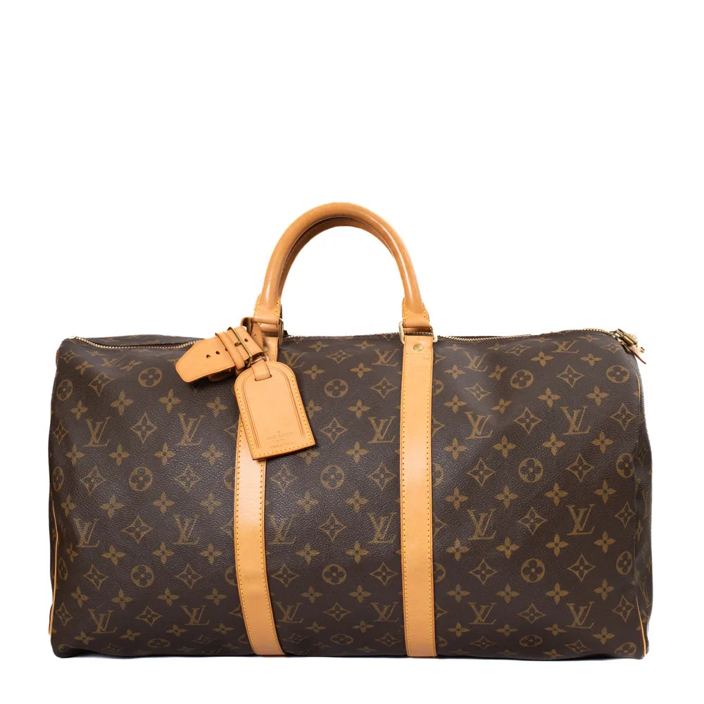 Keepall 50 en toile monogram marron