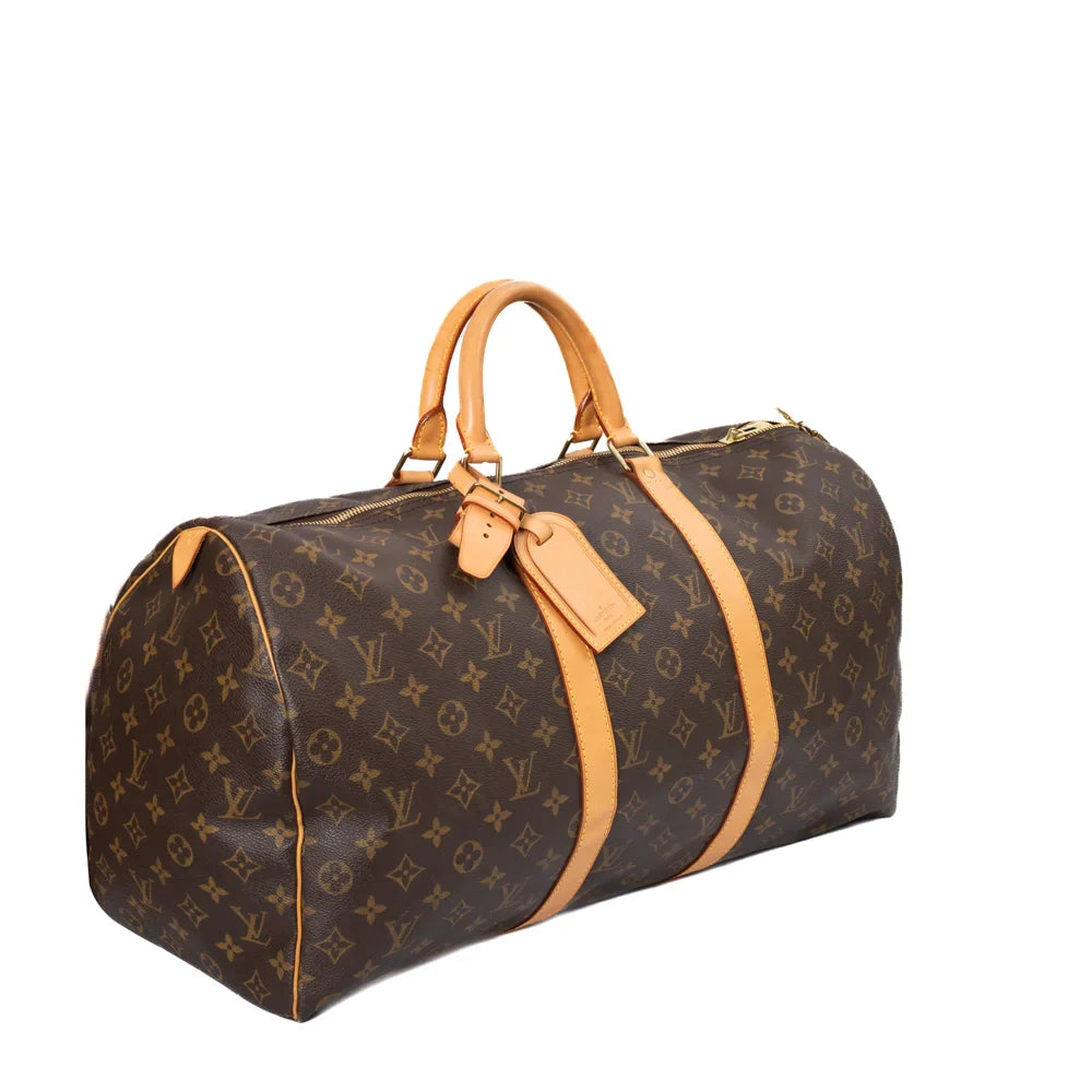 Keepall 50 en toile monogram marron