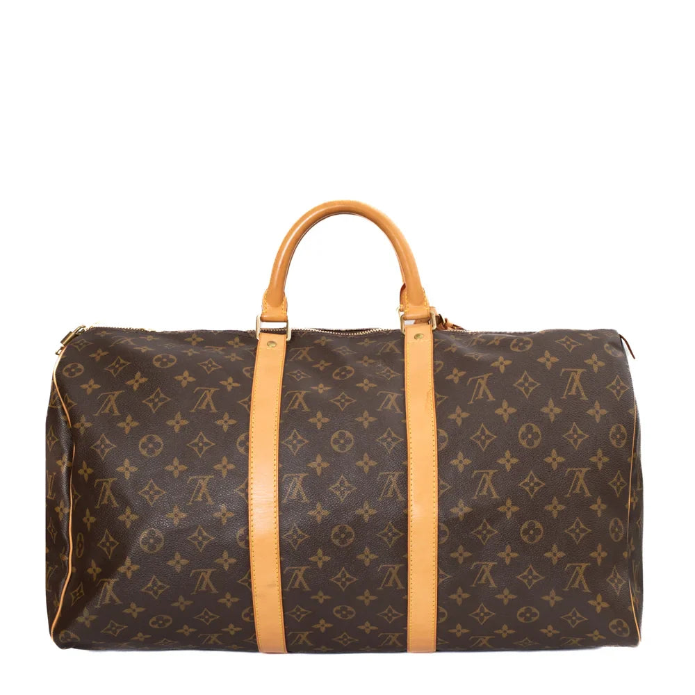 Keepall 50 en toile monogram marron