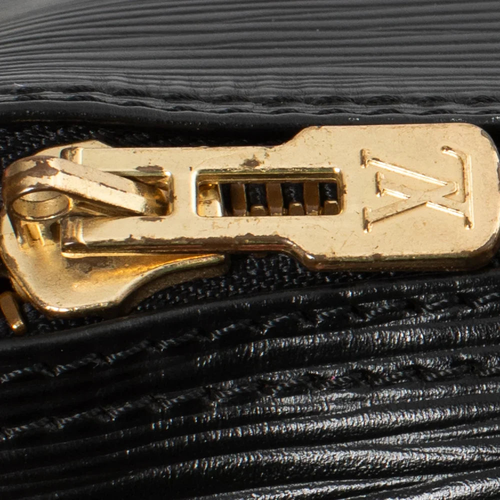 Keepall 45 Vintage en cuir épi noir