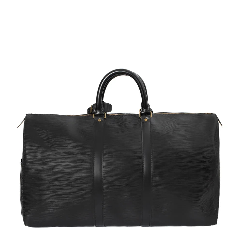 Keepall 45 Vintage en cuir épi noir