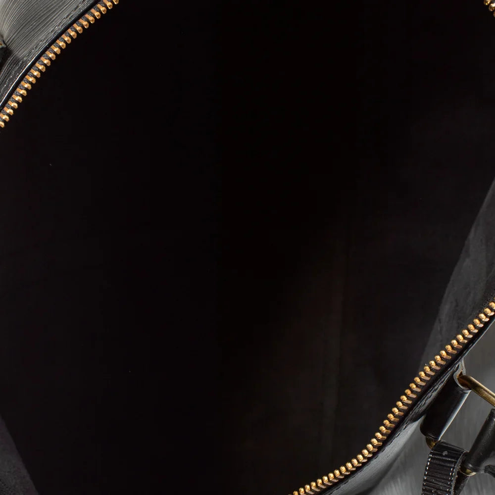 Keepall 45 Vintage en cuir épi noir