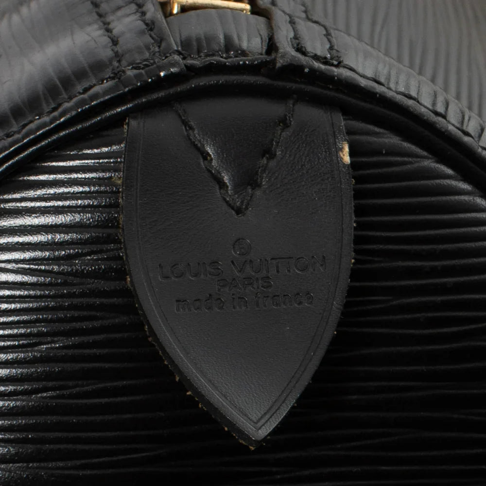 Keepall 45 Vintage en cuir épi noir