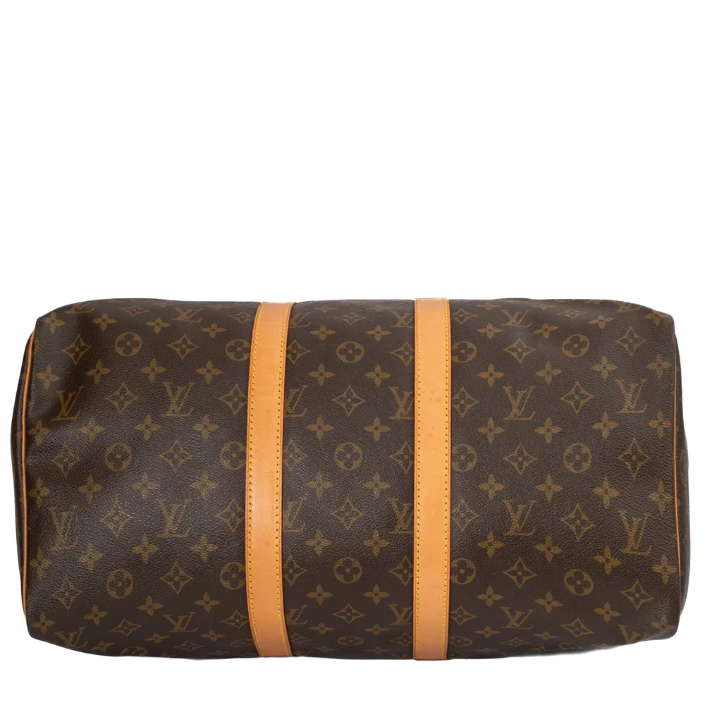 Keepall 60 Vintage en toile monogram marron