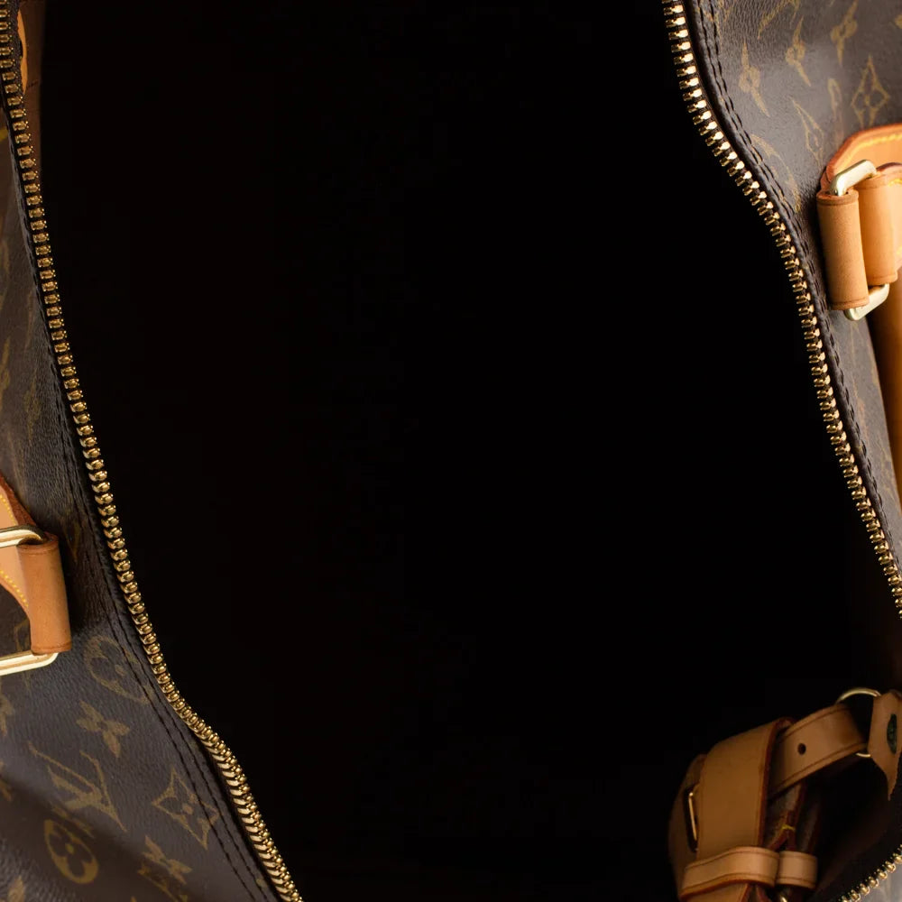 Keepall 60 Vintage en toile monogram marron