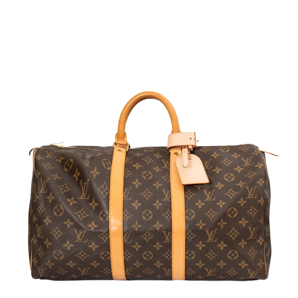 Keepall 45 Vintage en toile monogram marron