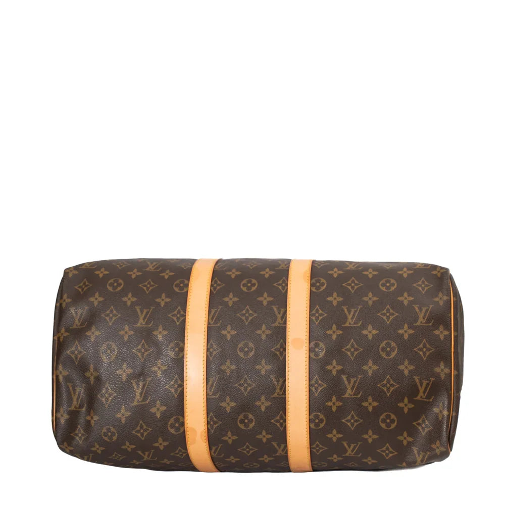 Keepall 45 Vintage en toile monogram marron
