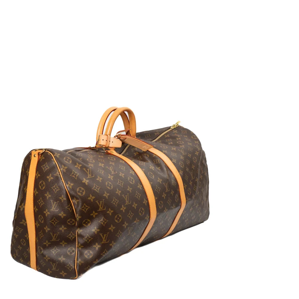 Keepall 60 Vintage en toile monogram marron