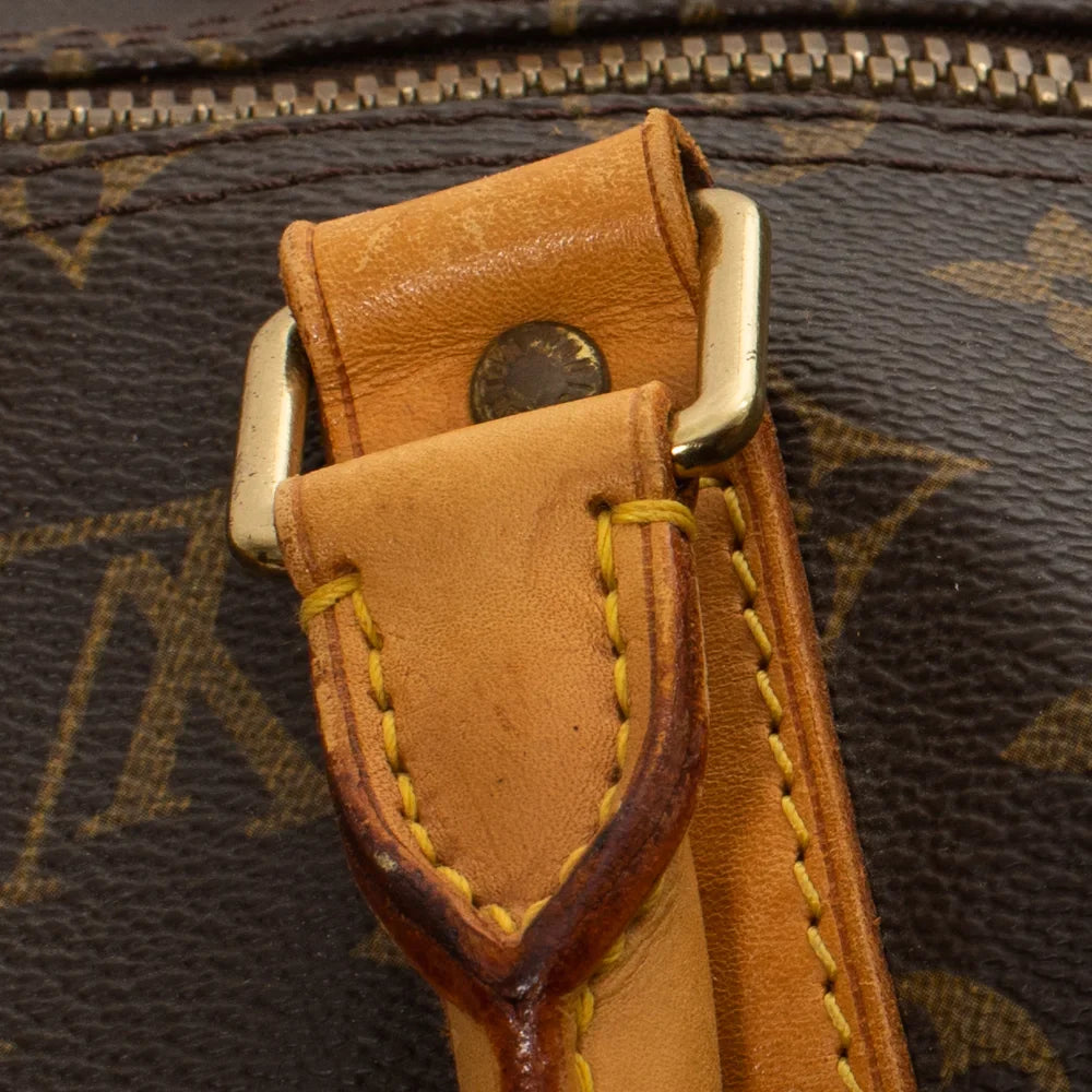 Keepall 50 Vintage en toile monogram marron