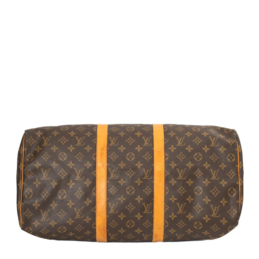 Keepall 50 Vintage en toile monogram marron