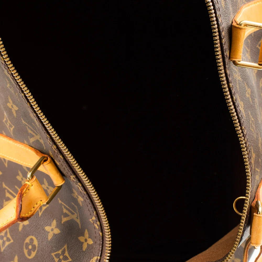 Keepall 50 Vintage en toile monogram marron