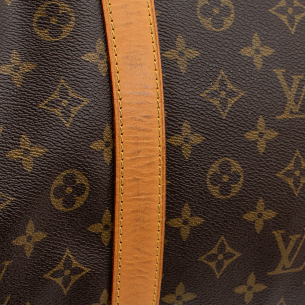 Keepall 60 Vintage en toile monogram marron