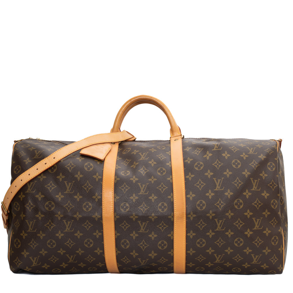 Keepall 60 Vintage en toile monogram marron
