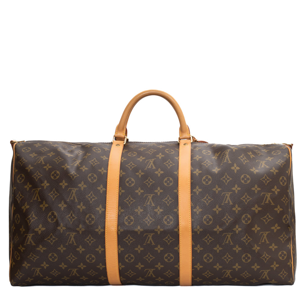 Keepall 60 Vintage en toile monogram marron