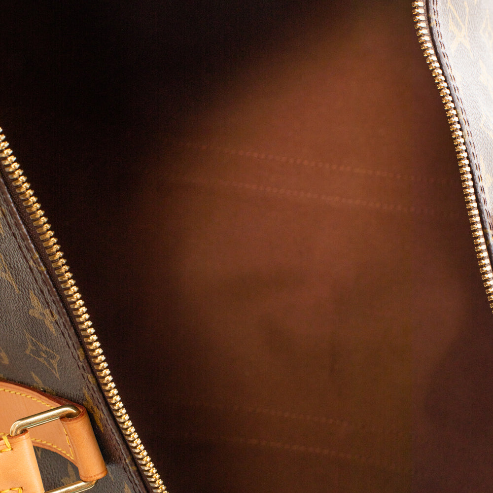 Keepall 60 Vintage en toile monogram marron