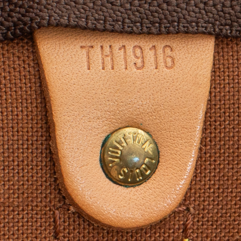 Keepall 60 Vintage en toile monogram marron