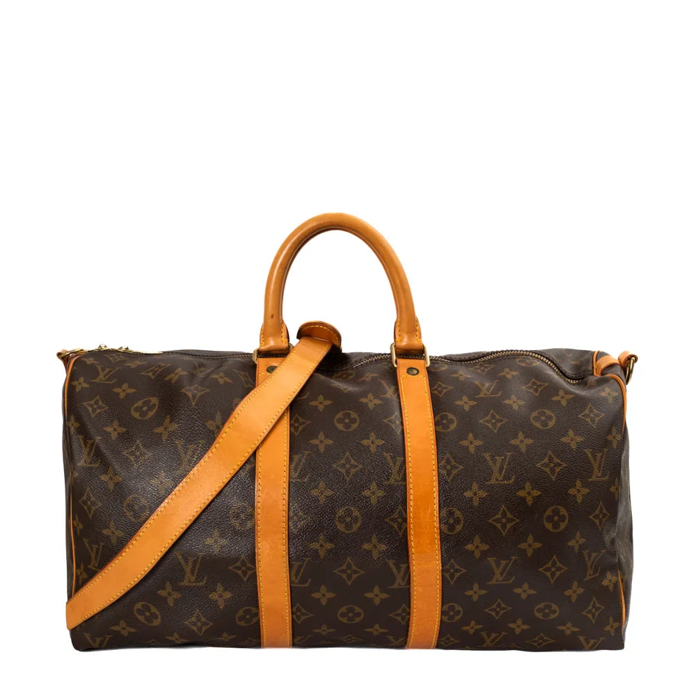 Keepall 45 Vintage en toile monogram marron