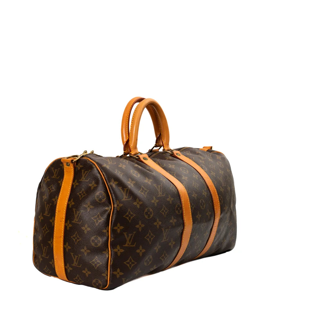 Keepall 45 Vintage en toile monogram marron