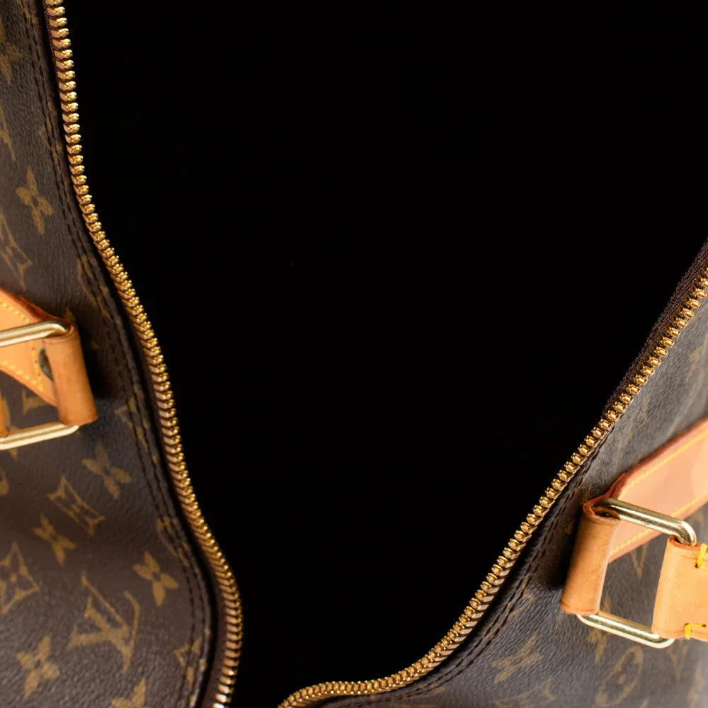 Keepall 55 Vintage en toile monogram marron