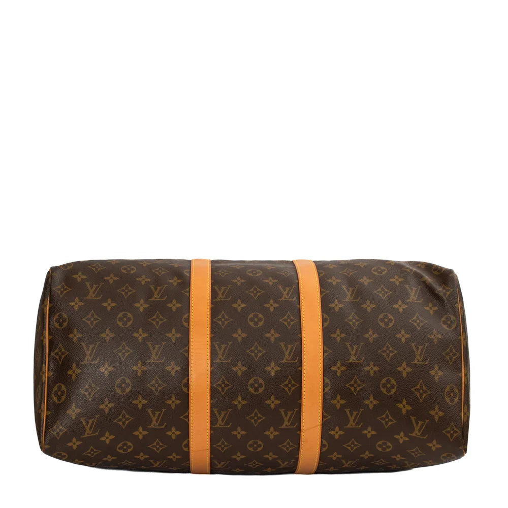 Keepall 50 Vintage en toile monogram marron