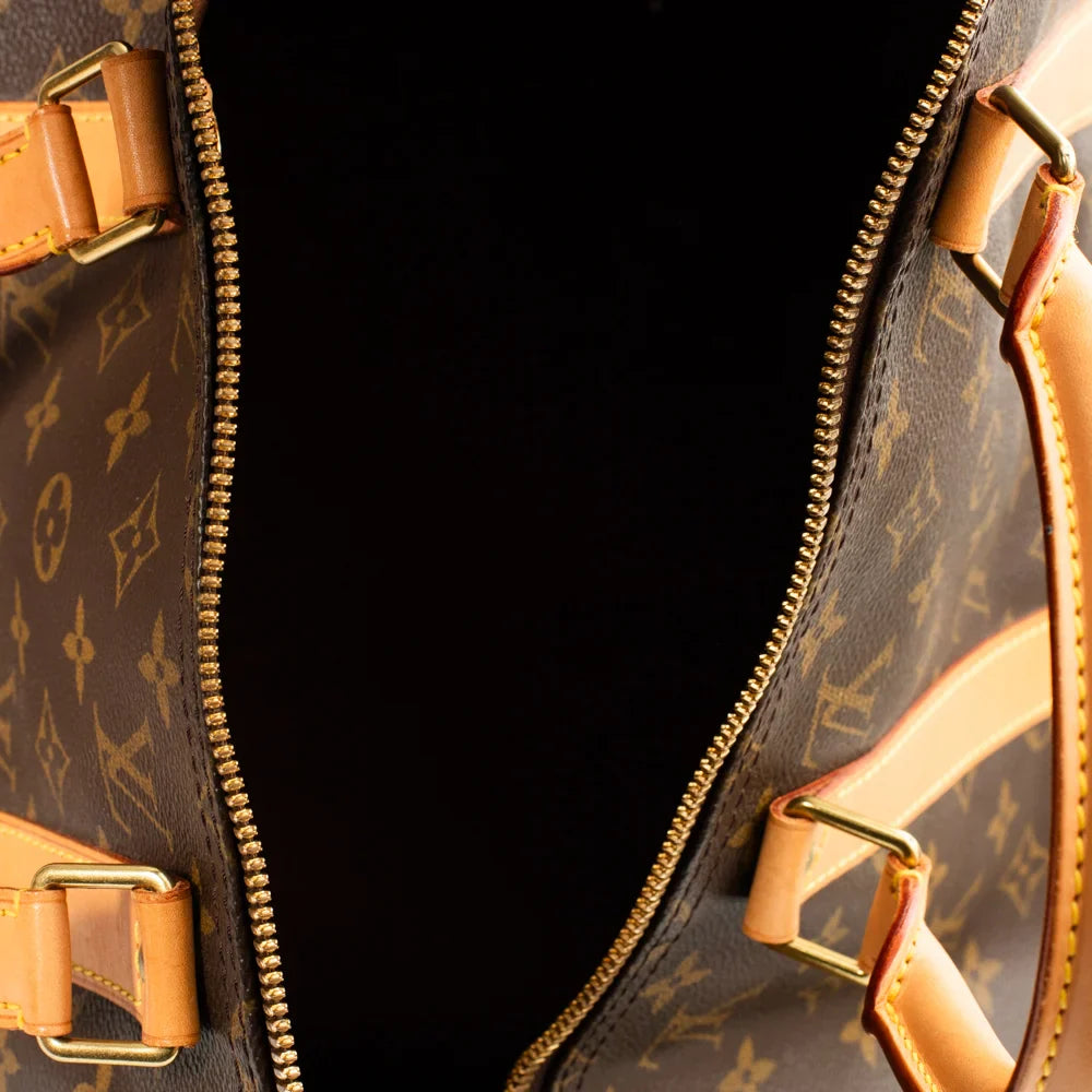 Keepall 50 Vintage en toile monogram marron