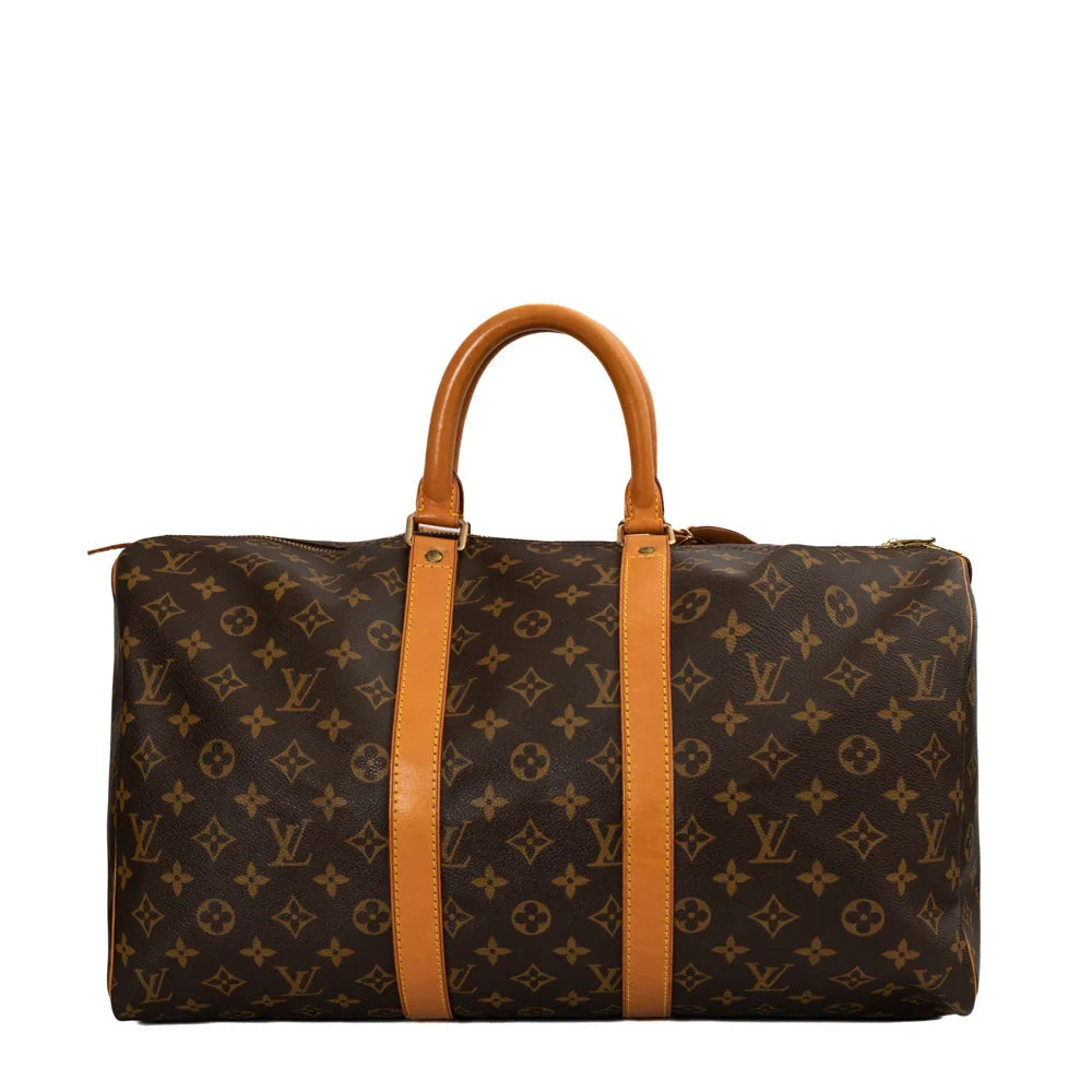 Keepall 45 Vintage en toile monogram marron