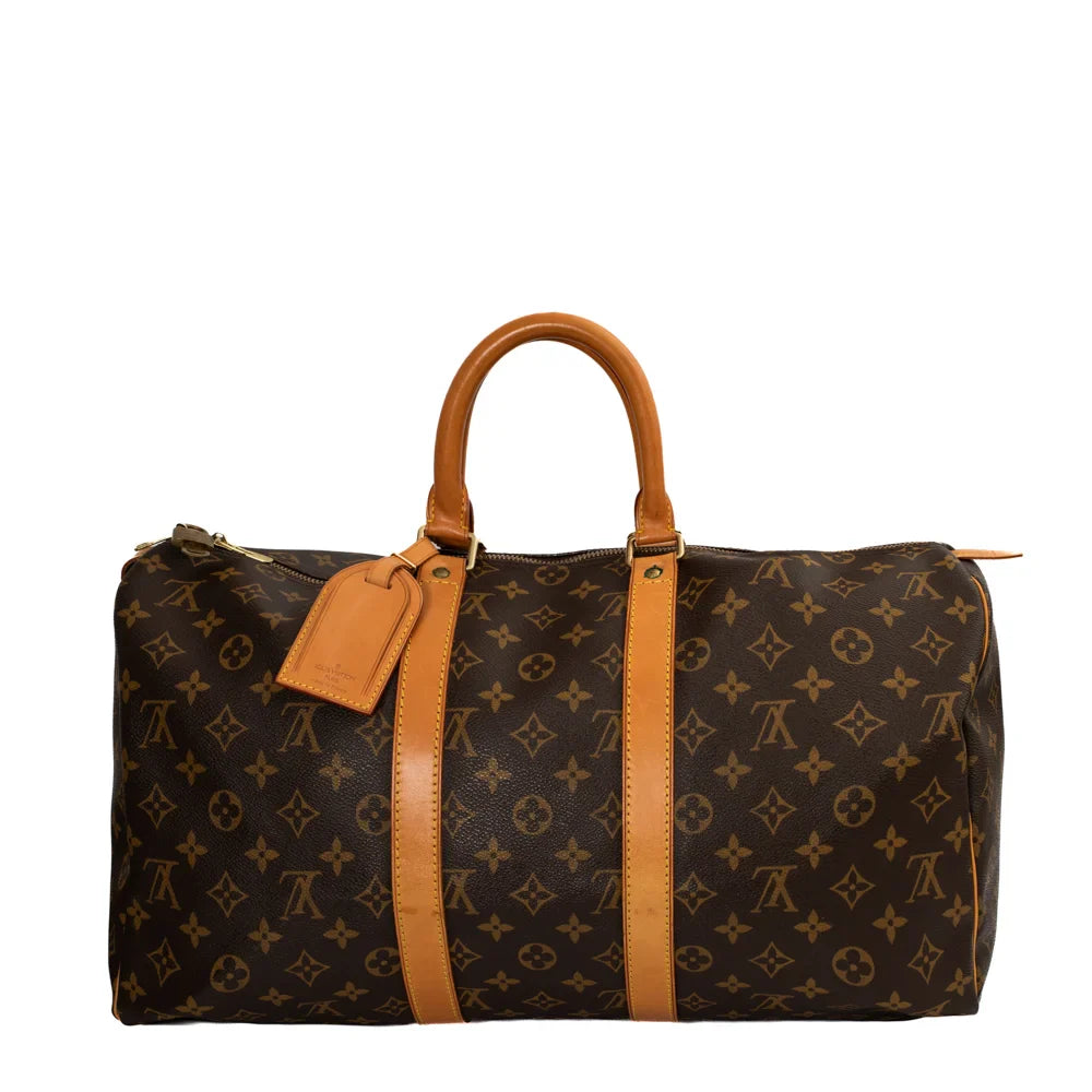 Keepall 45 Vintage en toile monogram marron