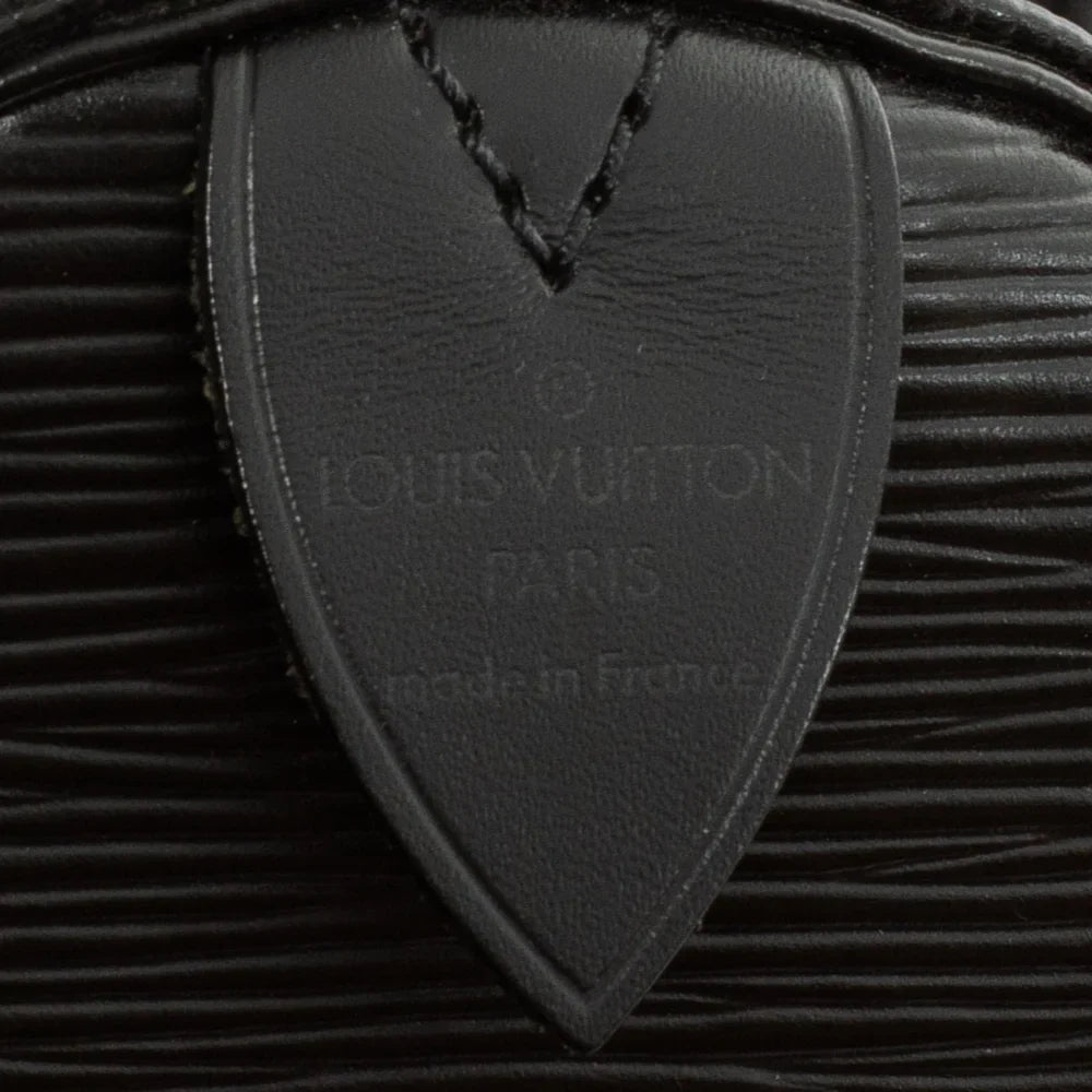 Keepall 50 Vintage en cuir épi noir