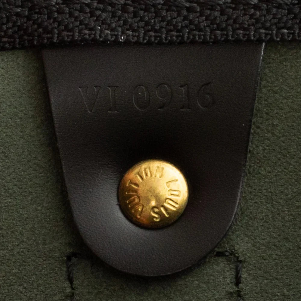 Keepall 50 Vintage en cuir épi noir