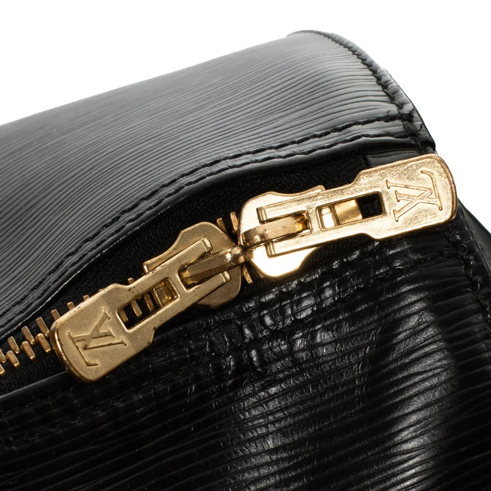 Keepall 45 Vintage en cuir épi noir