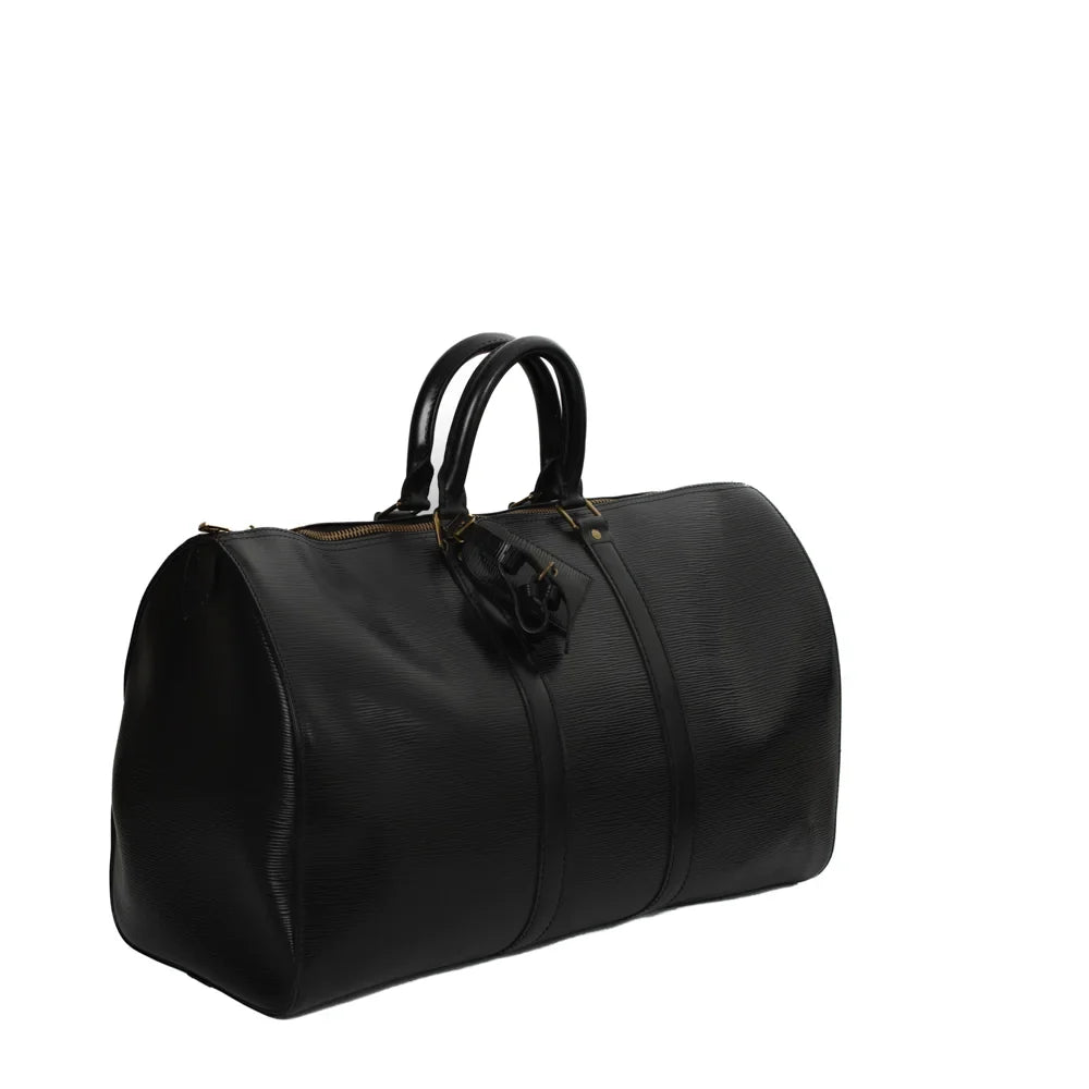 Keepall 45 Vintage en cuir épi noir
