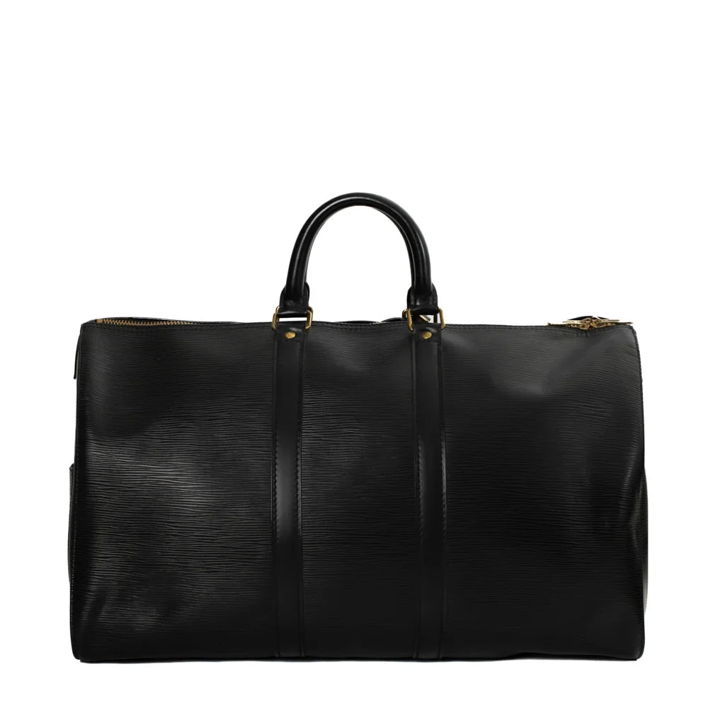 Keepall 45 Vintage en cuir épi noir
