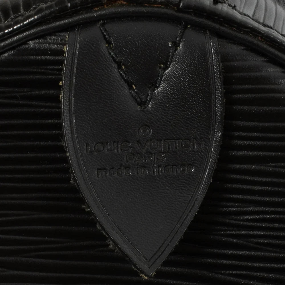 Keepall 45 Vintage en cuir épi noir