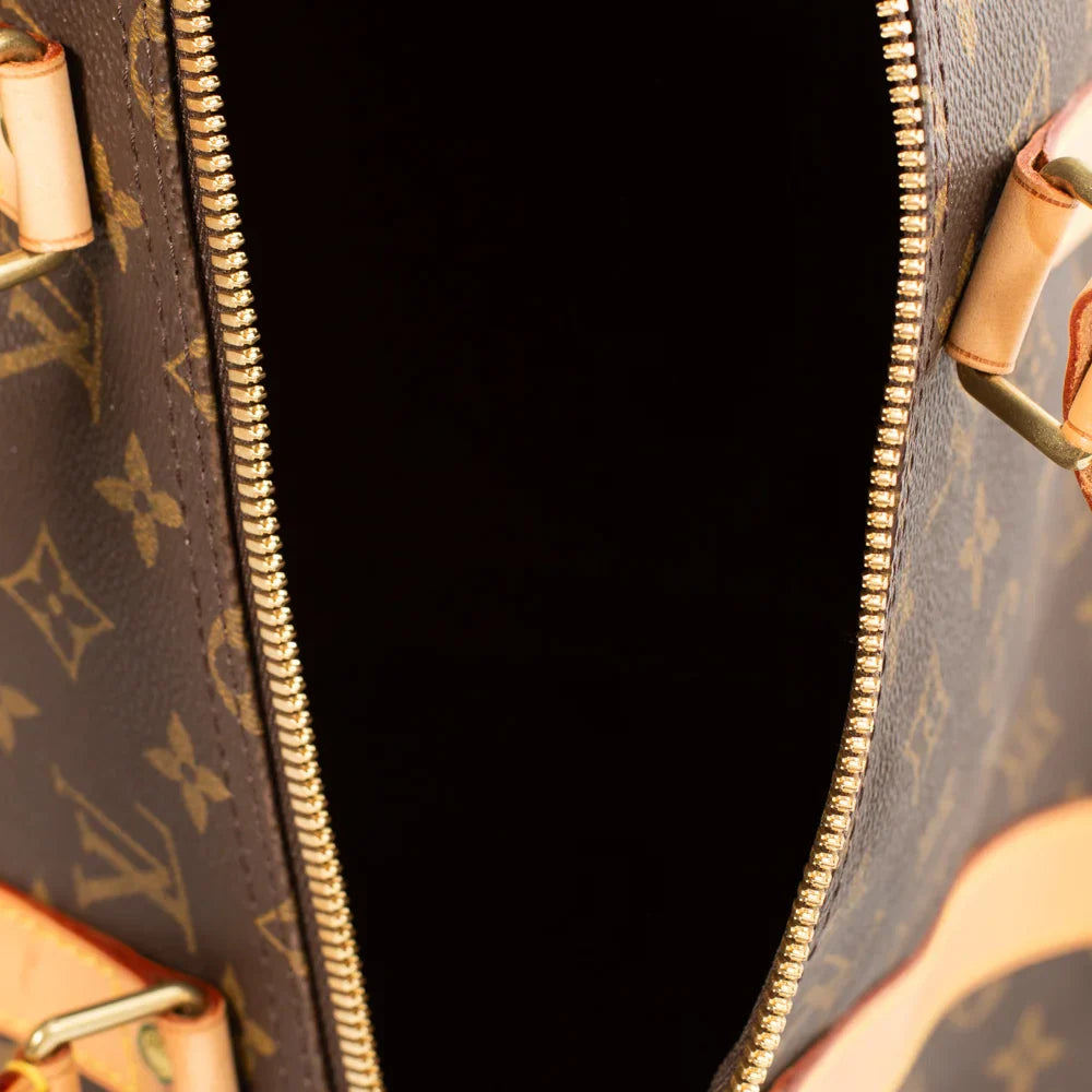 Keepall 50 Vintage en toile monogram marron