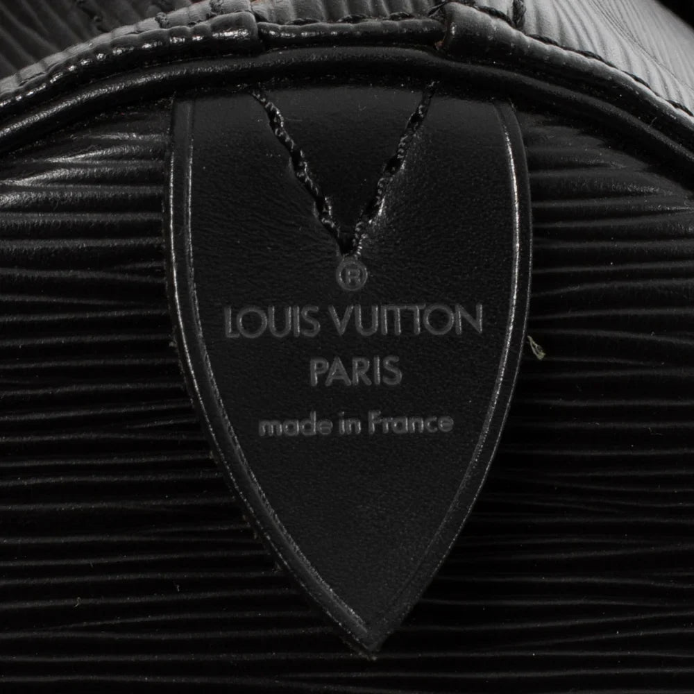 Keepall 50 Vintage en cuir épi noir