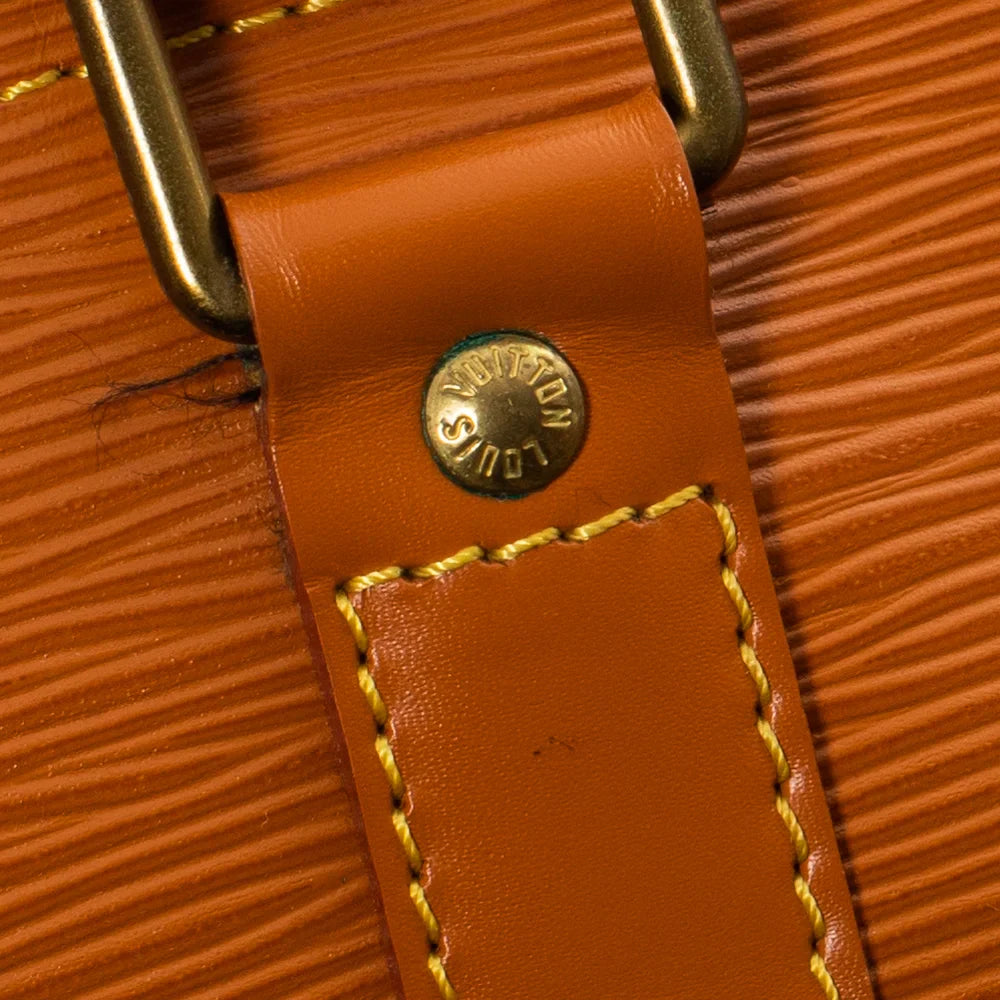 Keepall 50 Vintage en cuir marron