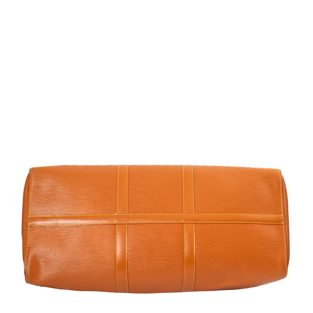 Keepall 50 Vintage en cuir marron